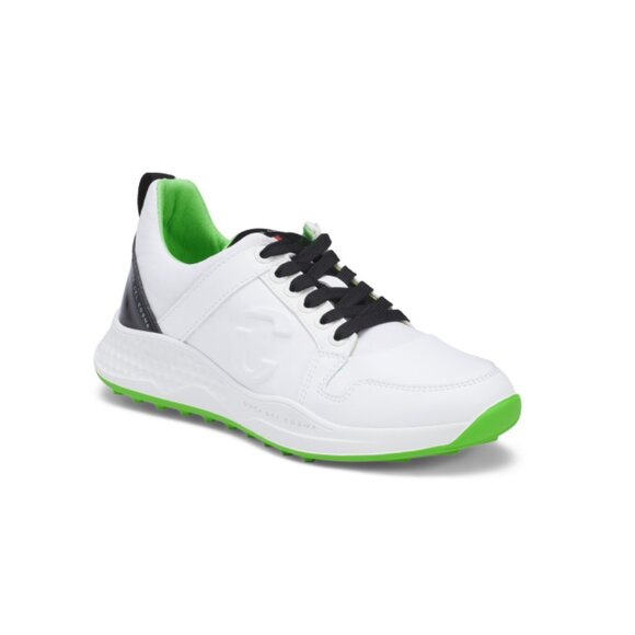 DUCA DEL COSMA White Men's Made In Portugal Leather Siren Golf Sneakers - Picture 1 of 2